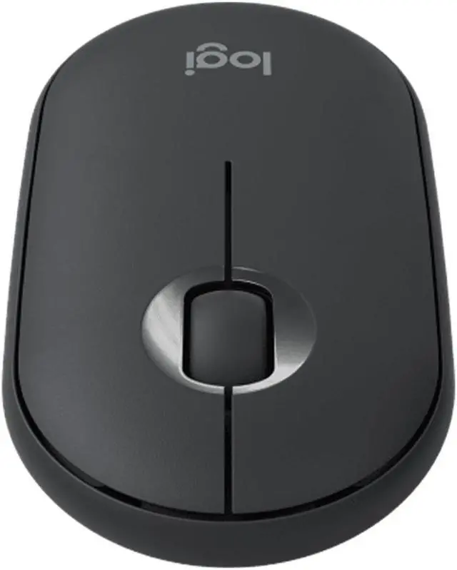 Alt view image 3 of 7 - Logitech PEBBLE M350 Wireless Bluetooth Mouse,  Office Silent ,  Women's Mouse,  Symmetrical Mouse Pebble Shape Graphite,1000DPI, 3buttons, for windows and macOS, Black