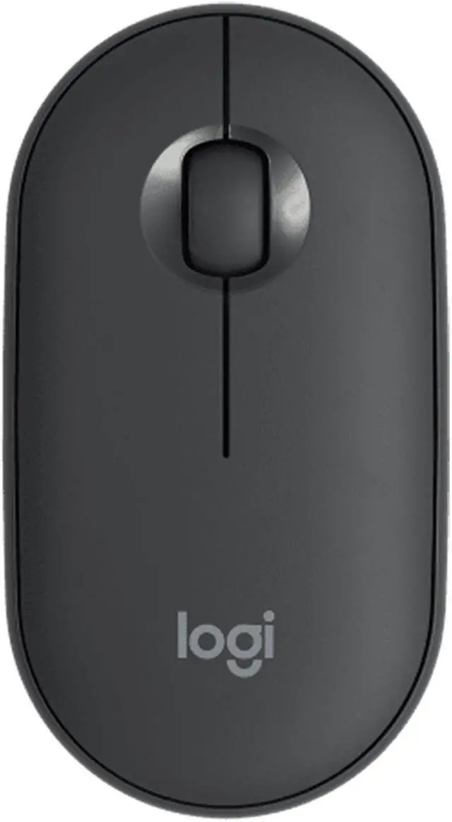 Main image of Logitech PEBBLE M350 Wireless Bluetooth Mouse,  Office Silent ,  Women's Mouse,  Symmetrical Mouse Pebble Shape Graphite,1000DPI, 3buttons, for windows and macOS, Black