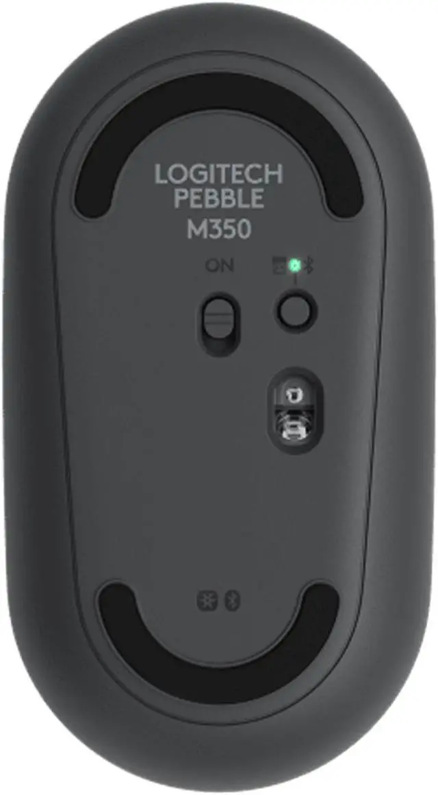 Alt view image 4 of 7 - Logitech PEBBLE M350 Wireless Bluetooth Mouse,  Office Silent ,  Women's Mouse,  Symmetrical Mouse Pebble Shape Graphite,1000DPI, 3buttons, for windows and macOS, Black