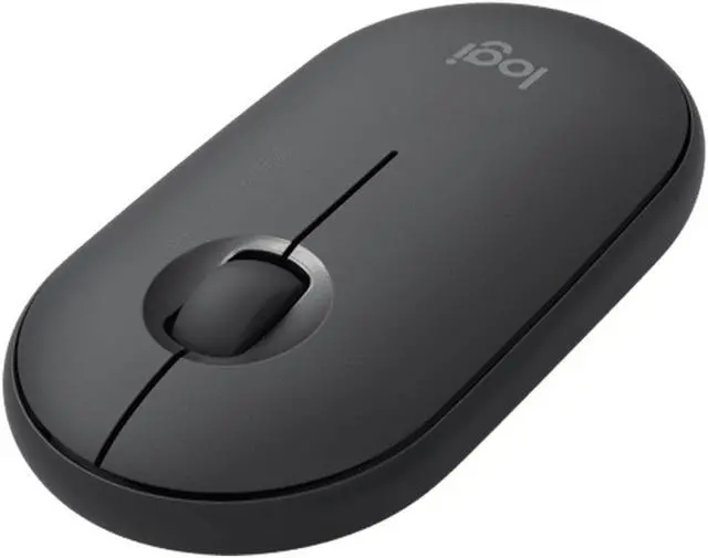 Alt view image 2 of 7 - Logitech PEBBLE M350 Wireless Bluetooth Mouse,  Office Silent ,  Women's Mouse,  Symmetrical Mouse Pebble Shape Graphite,1000DPI, 3buttons, for windows and macOS, Black