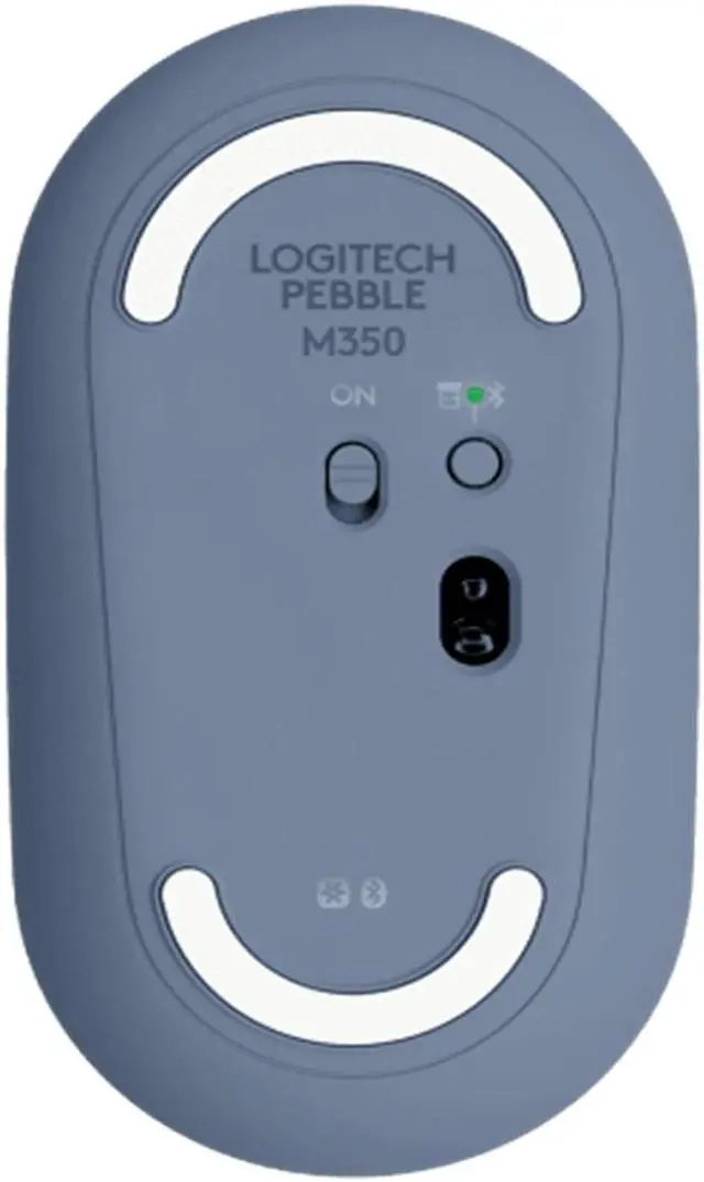 Alt view image 2 of 7 - Logitech PEBBLE M350 Wireless Bluetooth Mouse,  Office Silent ,  Women's Mouse,  Symmetrical Mouse Pebble Shape Graphite,1000DPI, 3buttons, for windows and macOS, BLUE
