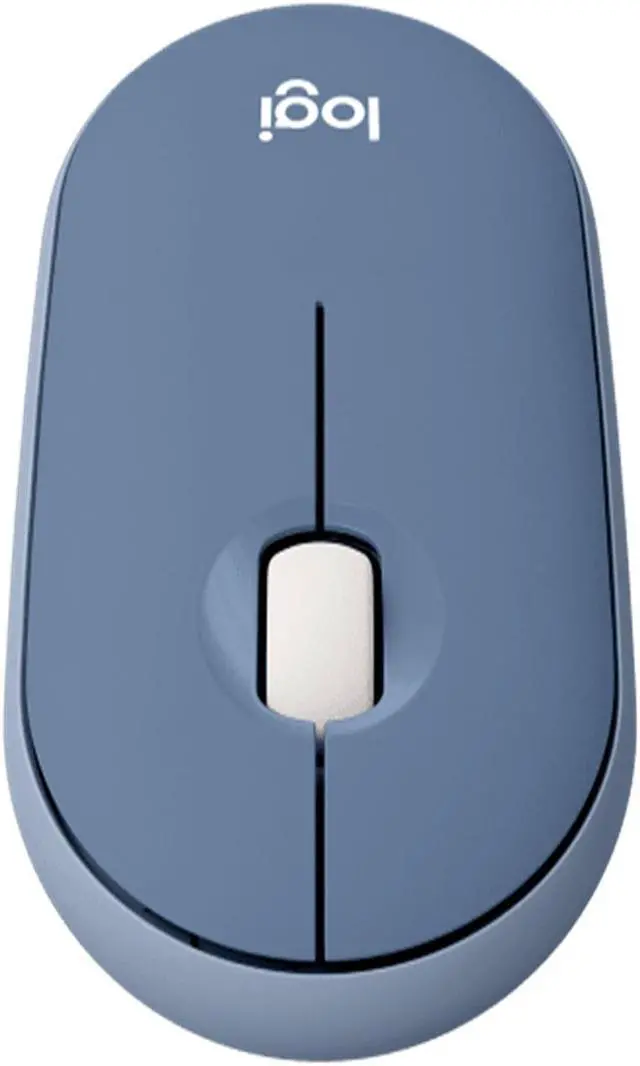 Alt view image 3 of 7 - Logitech PEBBLE M350 Wireless Bluetooth Mouse,  Office Silent ,  Women's Mouse,  Symmetrical Mouse Pebble Shape Graphite,1000DPI, 3buttons, for windows and macOS, BLUE