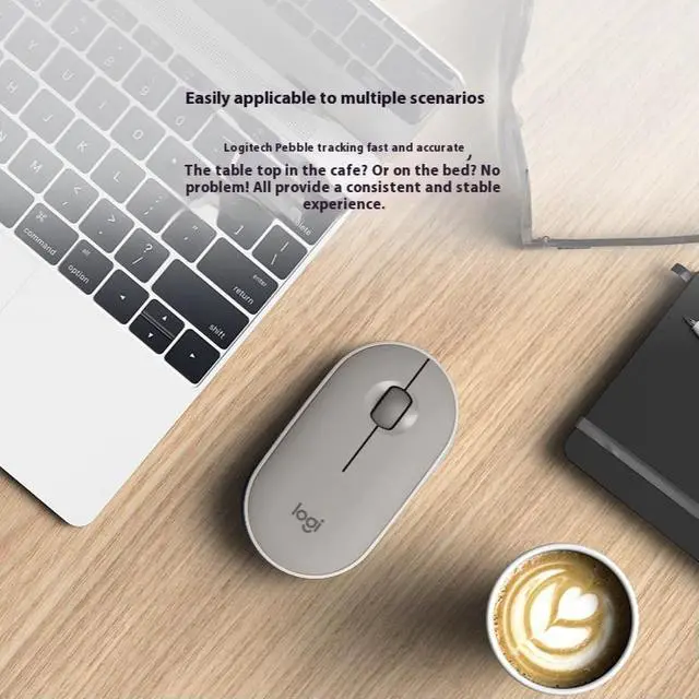 Alt view image 7 of 7 - Logitech PEBBLE M350 Wireless Bluetooth Mouse,  Office Silent ,  Women's Mouse,  Symmetrical Mouse Pebble Shape Graphite,1000DPI, 3buttons, for windows and macOS, BLUE