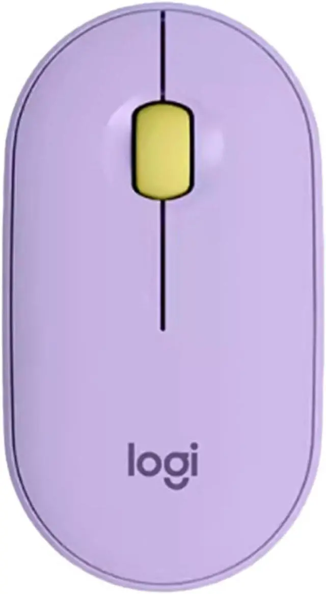 Main image of Logitech PEBBLE M350 Wireless Bluetooth Mouse,  Office Silent ,  Women's Mouse,  Symmetrical Mouse Pebble Shape Graphite,1000DPI, 3buttons, for windows and macOS, purple