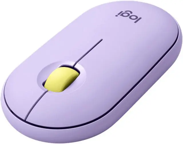 Alt view image 3 of 7 - Logitech PEBBLE M350 Wireless Bluetooth Mouse,  Office Silent ,  Women's Mouse,  Symmetrical Mouse Pebble Shape Graphite,1000DPI, 3buttons, for windows and macOS, purple