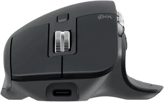 Alt view image 3 of 6 - Logitech MX Master 3S Wireless Bluetooth Mouse, Ergonomic Office Silent Mouse High-end Graphite with Logi Bolt Wireless Receiver,8000dpi, 7buttons,for window/macOS/iPadOS/ChromeOS /Linux,  BLACK
