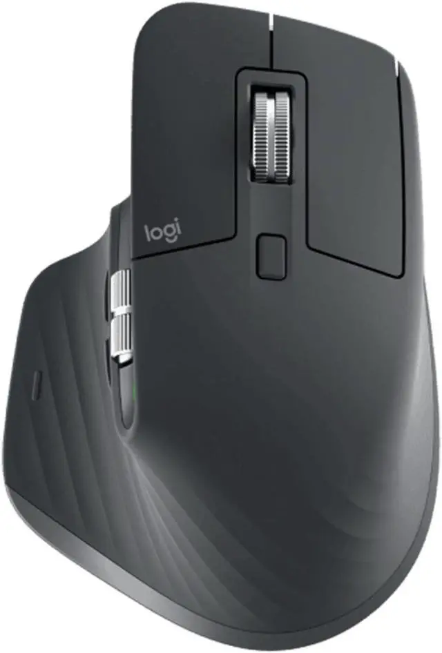 Alt view image 6 of 6 - Logitech MX Master 3S Wireless Bluetooth Mouse, Ergonomic Office Silent Mouse High-end Graphite with Logi Bolt Wireless Receiver,8000dpi, 7buttons,for window/macOS/iPadOS/ChromeOS /Linux,  BLACK