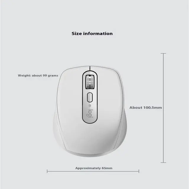 Alt view image 7 of 7 - Logitech MX Anywhere 3 Wireless Bluetooth Dual Mode Mouse,  Compact Office Charging Mouse Optimal Cross Computer Control , 4000dpi, 6buttons, for window/macOS/iPadOS/ChromeOS /Linux, pink