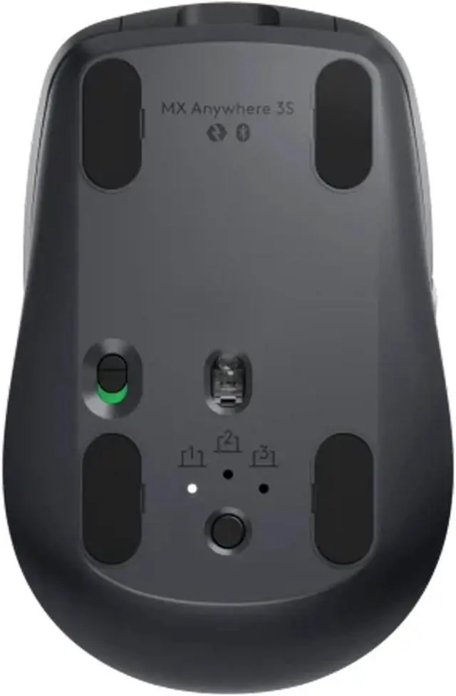Alt view image 3 of 4 - Logitech MX Anywhere 3S Wireless Bluetooth Dual Mode Mouse,  Compact Office Charging Mouse Optimal Cross Computer Control , 8000dpi, 6buttons, for window/macOS/iPadOS/ChromeOS /Linux,BLACK