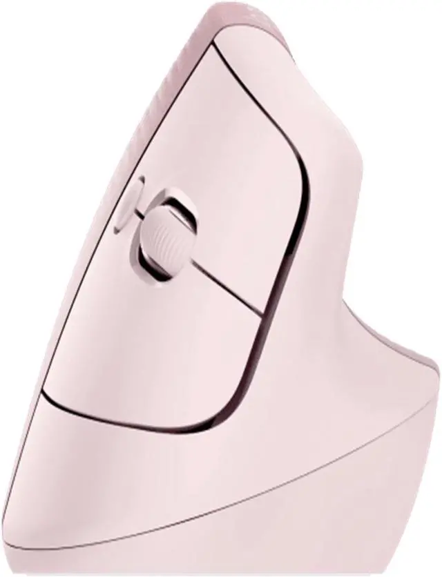 Alt view image 3 of 5 - Logitech LIFT VERTICAL Wireless Bluetooth Mouse , Ergonomic Vertical Mouse Silent Office Mouse, Vertical Small to Medium Hand Lift,4000dpi, 4buttons, for window/macOS/iPadOS/ChromeOS /Linux, pink