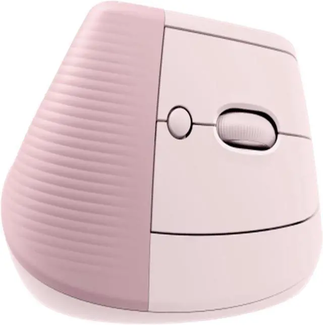 Alt view image 2 of 5 - Logitech LIFT VERTICAL Wireless Bluetooth Mouse , Ergonomic Vertical Mouse Silent Office Mouse, Vertical Small to Medium Hand Lift,4000dpi, 4buttons, for window/macOS/iPadOS/ChromeOS /Linux, pink