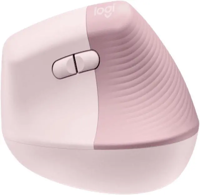 Alt view image 4 of 5 - Logitech LIFT VERTICAL Wireless Bluetooth Mouse , Ergonomic Vertical Mouse Silent Office Mouse, Vertical Small to Medium Hand Lift,4000dpi, 4buttons, for window/macOS/iPadOS/ChromeOS /Linux, pink