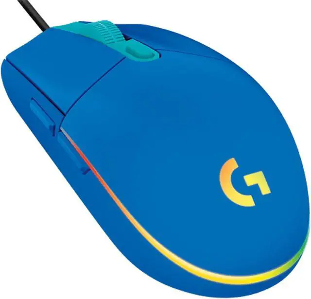 Alt view image 3 of 4 - Logitech (G) G102 2nd Generation Gaming wired Mouse,  RGB Streaming Light Effect Mouse,  Lightweight Design Gaming Grade 8000DPI Sensor, for Windows® 7 or later/macOS 10.11 or later/ChromeOS, blue