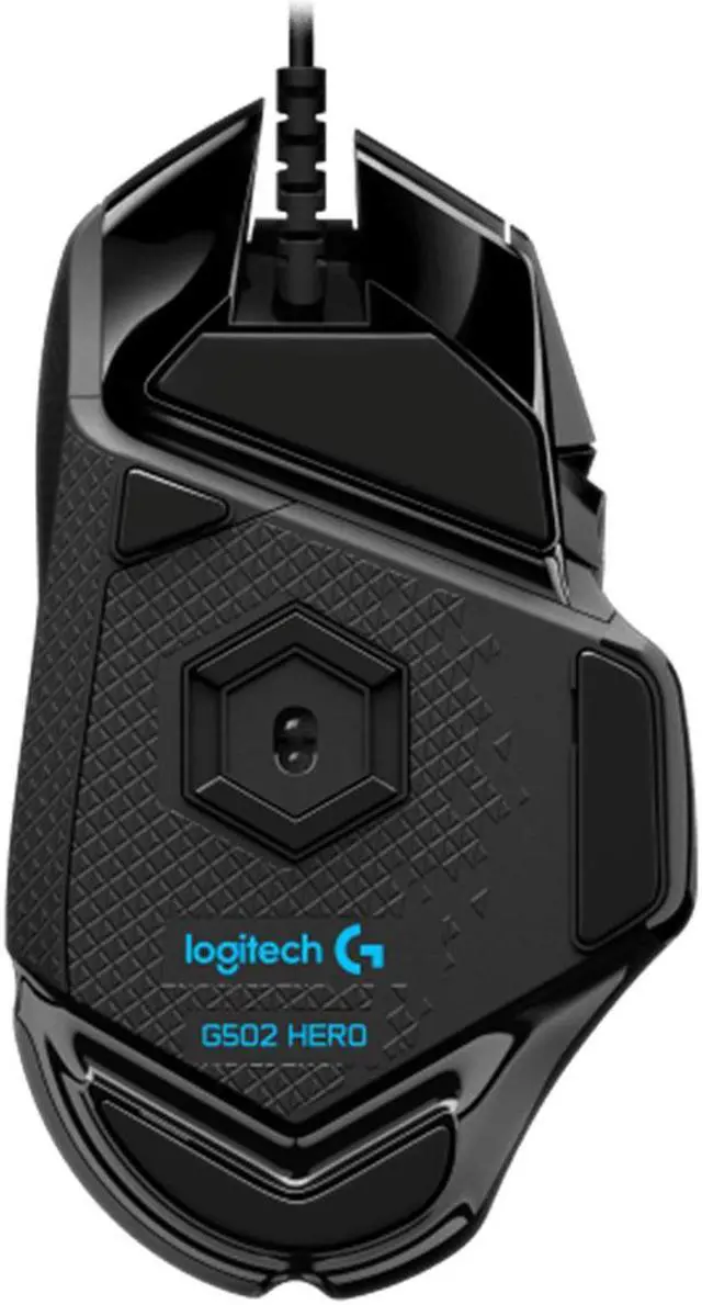 Alt view image 5 of 7 - Logitech (G) G502  HERO  Wired Gaming Mouse,    RGB with Weighted Macro Programming, 25600DPI, 11buttons,  Laptop Big Hand Mouse, for Windows® 7 or later/macOS 10.11 or later/ChromeOS, BLACK