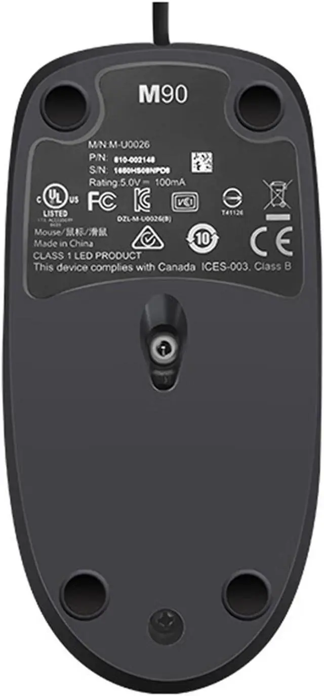 Alt view image 5 of 7 - Logitech (G)  M90 notebook desktop computer computer office home optical USB wired mouse,1000DPI,  for Windows® 7 or later/macOS 10.11 or later/ChromeOS, black