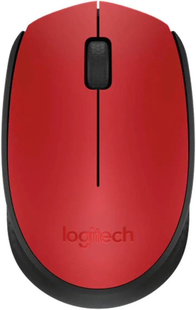 Main image of Logitech M170 Wireless Office Mouse, 1000dpi,  Symmetrical Colorful with 2.4G Receiver,  for Windows® 7 or later/macOS 10.11 or later/ChromeOS,  RED BLACK