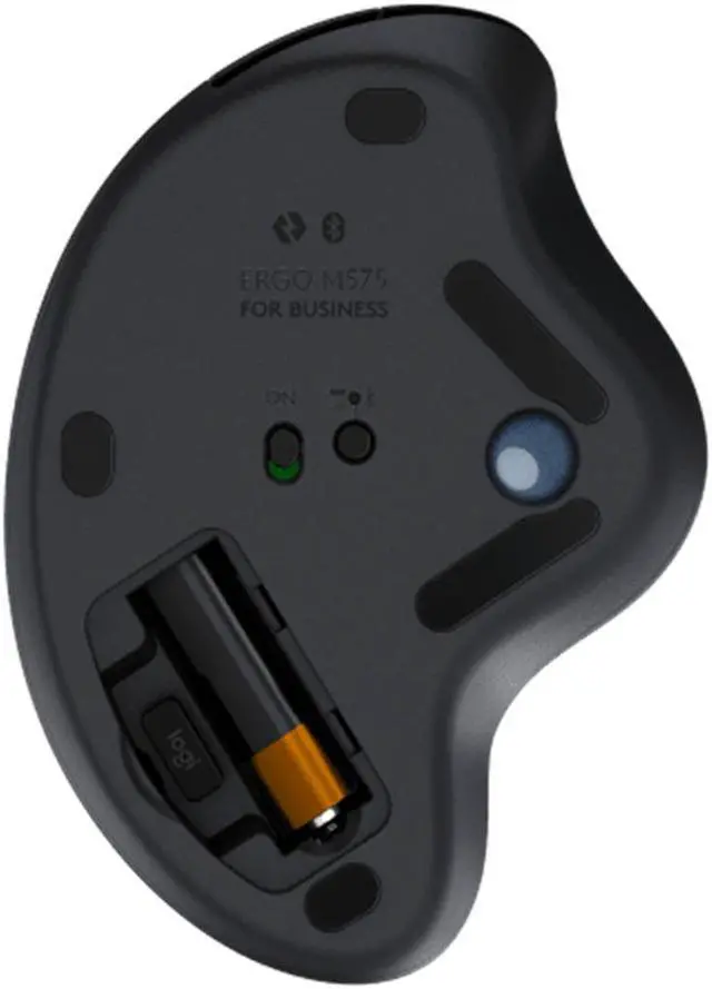 Alt view image 5 of 7 - Logitech ERGO M575S Silent Wireless Mouse,  Office, Right Handed, 2.4GB Receiver, Trackball Commercial Use,1000DPI, 5BUTTONS, , for Windows® 10 or later/macOS 11 or later/ChromeOS/Linux, Black