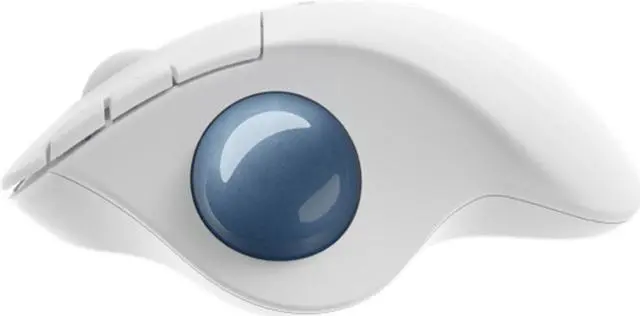 Alt view image 3 of 7 - Logitech ERGO M575S Silent Wireless Mouse,  Office, Right Handed, 2.4GB Receiver, Trackball Commercial Use,1000DPI, 5BUTTONS, , for Windows® 10 or later/macOS 11 or later/ChromeOS/Linux, WHITE