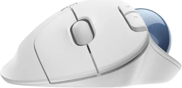 Alt view image 4 of 7 - Logitech ERGO M575S Silent Wireless Mouse,  Office, Right Handed, 2.4GB Receiver, Trackball Commercial Use,1000DPI, 5BUTTONS, , for Windows® 10 or later/macOS 11 or later/ChromeOS/Linux, WHITE