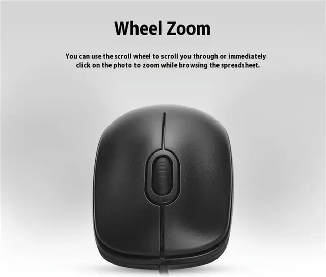 Alt view image 6 of 7 - Logitech M110R Mouse wired Mouse,  Office Mouse Light Mouse Symmetric Mouse, 1000dpi,  for Windows® 7 or later/macOS 10.11 or later/ChromeOS, Black