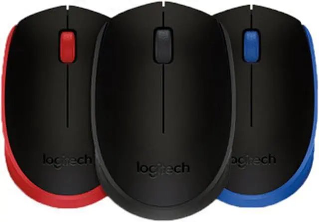 Alt view image 2 of 7 - Logitech M171 Wireless Office Mouse, 1000dpi,  Symmetrical Colorful with 2.4G Receiver,  for Windows® 7 or later/macOS 10.11 or later/ChromeOS,  BLACK