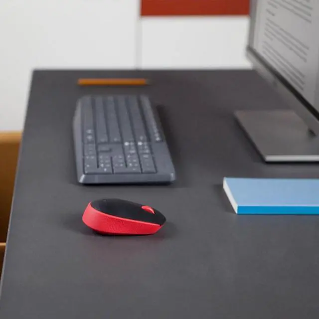 Alt view image 3 of 7 - Logitech M171 Wireless Office Mouse, 1000dpi,  Symmetrical Colorful with 2.4G Receiver,  for Windows® 7 or later/macOS 10.11 or later/ChromeOS,  BLACK