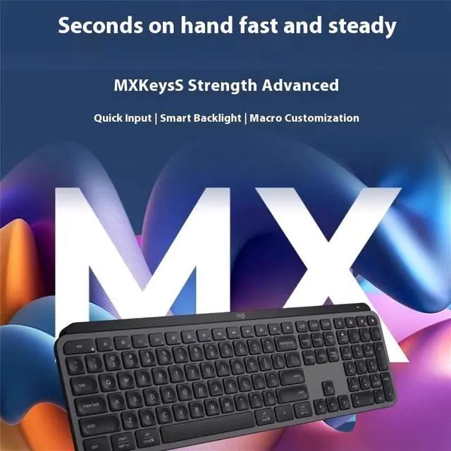Alt view image 6 of 7 - LOGITECH MX Keys S Advanced Wireless bluetooth backlight Keyboard, Logi Options+, FileVault, Bolt USB ,  Windows 10,11 /macOS 10.15 /Linux/Chrome or later, Easy-switch, 104 keys, white