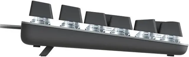 Alt view image 4 of 7 - LOGITECH K845 Mechanical backlight wired Keyboard, Aluminum wired mechanical keyboard with optional key spindle, for Windows® 10,11 or higher, 5 backlight, 104keys,  black( Linear tactile)