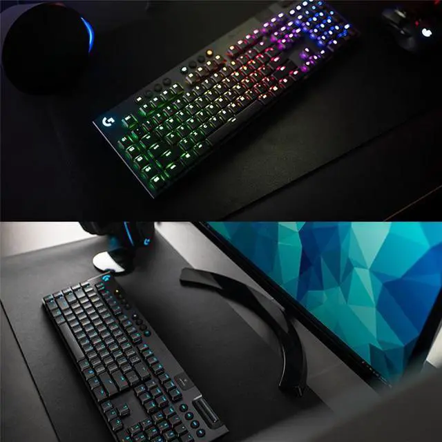Alt view image 2 of 7 - Logitech  G913 LIGHTSPEED Wireless RGB Mechanical Gaming Keyboard, 104 keys, for Windows 8/macOS 10.11 /Linux/ChromeOS/Android 4.3 /iOS 10  or later, red axle black)