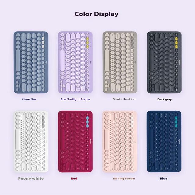 Alt view image 5 of 7 - Logitech K380 wireless Bluetooth Keyboard for MAC,   Silent ,  Multi-Device Stylish , Chocolate Keys , for macOS 10.15/iOS 14 /iPadOS 14 /Android 7/Chrome or later, 5 million knocks, GRAY