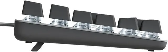 Alt view image 3 of 7 - LOGITECH K845 Mechanical backlight wired Keyboard, Aluminum wired mechanical keyboard with optional key spindle, for Windows® 10,11 or higher, 5 backlight, 104keys,  black( Clicky tactile)