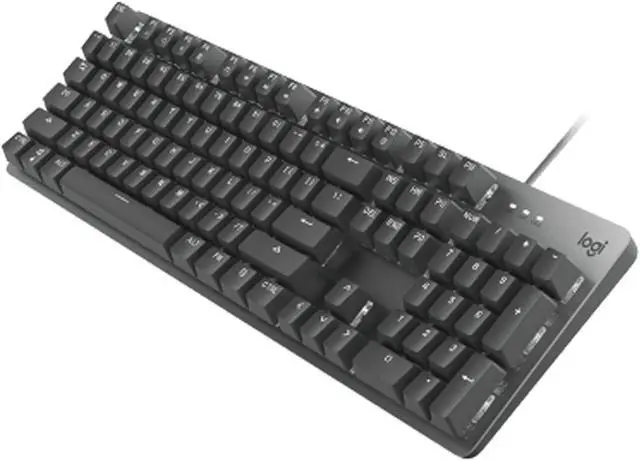 Alt view image 4 of 7 - LOGITECH K845 Mechanical backlight wired Keyboard, Aluminum wired mechanical keyboard with optional key spindle, for Windows® 10,11 or higher, 5 backlight, 104keys,  black( Clicky tactile)
