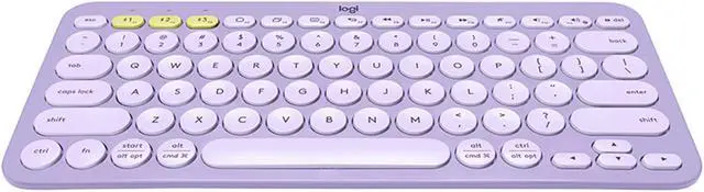 Alt view image 3 of 7 - Logitech K380 wireless Bluetooth Keyboard for MAC,   Silent ,  Multi-Device Stylish , Chocolate Keys , for macOS 10.15/iOS 14 /iPadOS 14 /Android 7/Chrome or later, 5 million knocks,  PURPLE
