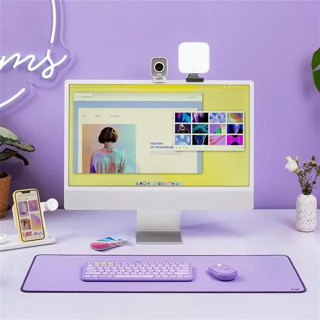 Alt view image 6 of 7 - Logitech K380 wireless Bluetooth Keyboard for MAC,   Silent ,  Multi-Device Stylish , Chocolate Keys , for macOS 10.15/iOS 14 /iPadOS 14 /Android 7/Chrome or later, 5 million knocks,  PURPLE