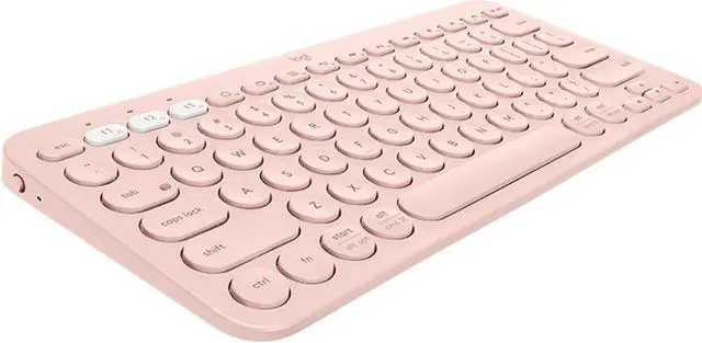Alt view image 3 of 7 - Logitech K380 wireless Bluetooth Keyboard for MAC,   Silent ,  Multi-Device Stylish , Chocolate Keys , for macOS 10.15/iOS 14 /iPadOS 14 /Android 7/Chrome or later, 5 million knocks, PINK