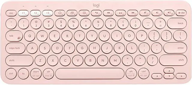 Alt view image 4 of 7 - Logitech K380 wireless Bluetooth Keyboard for MAC,   Silent ,  Multi-Device Stylish , Chocolate Keys , for macOS 10.15/iOS 14 /iPadOS 14 /Android 7/Chrome or later, 5 million knocks, PINK