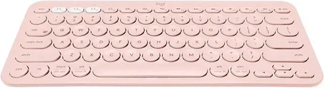 Alt view image 2 of 7 - Logitech K380 wireless Bluetooth Keyboard for MAC,   Silent ,  Multi-Device Stylish , Chocolate Keys , for macOS 10.15/iOS 14 /iPadOS 14 /Android 7/Chrome or later, 5 million knocks, PINK
