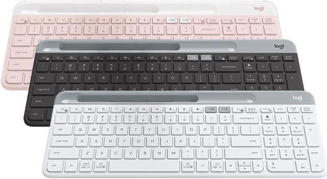 Alt view image 6 of 7 - Logitech K580  Wireless Bluetooth Keyboard,  Ultra Thin Silent Office,  for Computer Phone Mac Tablet ipad , for Windows 10,11 /macOS 10.15 /Linux/Chrome/iPadOS 14 /iOS 14/Android 8.0 , white