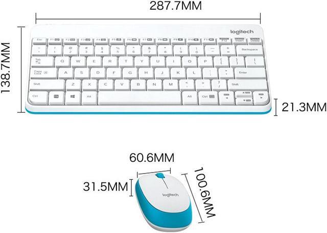 Alt view image 4 of 7 - Logitech MK245 Nano  Wireless Keyboard &  Mouse Sets, Office gaming,  Mini Keyboard,  Kit Plug and Play,Durable. Simple, for Windows® 10, 11 or later, ChromeOS, Linux 2.6 or higher, USB, white