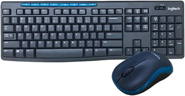 Main image of Logitech MK275   Wireless Keyboard &  Mouse Sets,  Computer Desktop Notebook, 5 million keystrokes, full-size, for ChromeOS, Windows(7/8/10/XP/Vista/RT), USB, black