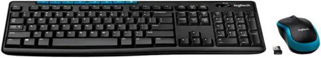 Alt view image 5 of 7 - Logitech MK275   Wireless Keyboard &  Mouse Sets,  Computer Desktop Notebook, 5 million keystrokes, full-size, for ChromeOS, Windows(7/8/10/XP/Vista/RT), USB, black