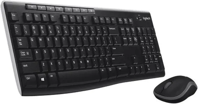 Main image of Logitech MK270  Nano  Wireless Keyboard &  Mouse Sets,  Computer Desktop Notebook, 2 million keystrokes, full-size,for ChromeOS/Windows® 10,11 or higher/USB, black