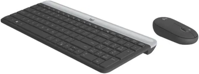 Alt view image 2 of 7 - Logitech MK470 silent Wireless Keyboard &  Mouse Sets, for ChromeOS/Windows(7/8/10/ or higher)/Surface/USB, Thin and light multi-device with customizable keys and buttons, Silent Touch, black