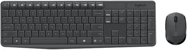 Alt view image 2 of 7 - Logitech MK235  Wireless Keyboard &  Mouse Sets, Office gaming,  Full Size,Spill/Fingerprint Resistant,  Kit Plug and Play,Durable. Simple, for Windows® 10, 11 or later, ChromeOS, USB, black