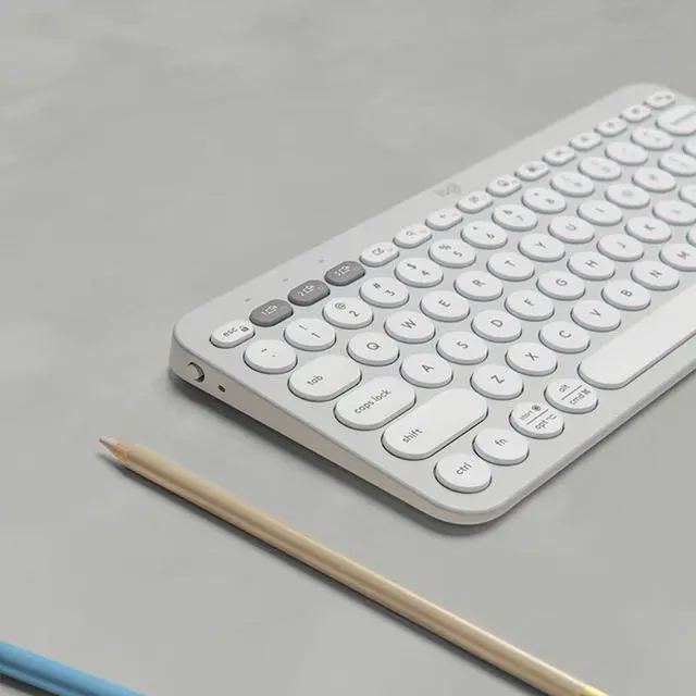 Alt view image 6 of 7 - Logitech Pebble 2 Combo  Wireless bluetooth Keyboard &  Mouse Sets, for ChromeOS, Windows(10/11/ or higher), USB, Thin and light multi-device with customizable keys and buttons, Silent Touch, white