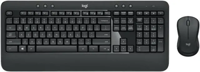 Main image of Logitech MK540 silent Wireless Keyboard &  Mouse Sets, height-adjustable, Keys: Music Control, Programmable, palm rest, Precision, comfort, for Windows(7/8/10/ or higher)/Surface/USB/ChromeOS, black