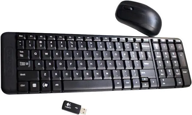 Alt view image 2 of 7 - Logitech MK220  Wireless Keyboard &  Mouse Sets, Office gaming,  11 multimedia keys,  Kit Plug and Play,104keys, for Windows VistaWindows XPWin7Win8Win10, Desktop USB, black