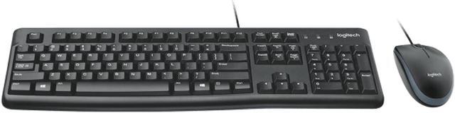 Alt view image 2 of 7 - Logitech MK120 wired Keyboard & Mouse Sets,104keys, 10 million keystrokes, Optical Tracking, 3buttons mouse, for Windows ® 10, 11 or higher, gaming or office, Desktop USB, splash proofblack
