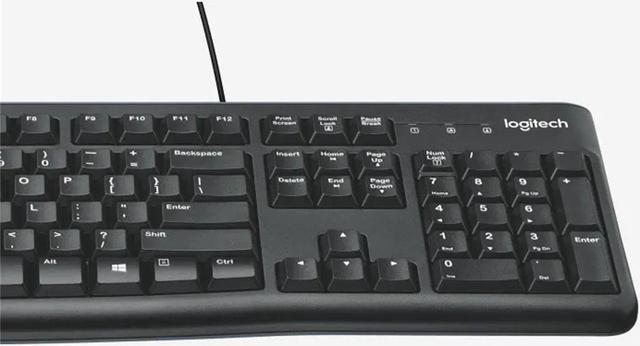 Alt view image 4 of 7 - Logitech MK120 wired Keyboard & Mouse Sets,104keys, 10 million keystrokes, Optical Tracking, 3buttons mouse, for Windows ® 10, 11 or higher, gaming or office, Desktop USB, splash proofblack