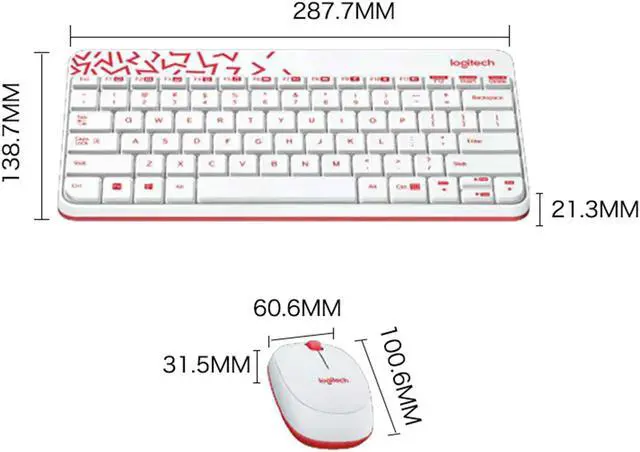 Alt view image 4 of 7 - Logitech MK240 Nano  Wireless Keyboard &  Mouse Sets, Office gaming,  Mini Keyboard,  Kit Plug and Play,Durable. Simple, for Windows® 10, 11 or later, ChromeOS, Linux 2.6 or higher, USB, WHITE
